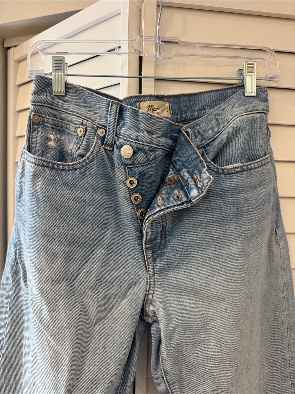 Madewell low-slung straight jeans size 24